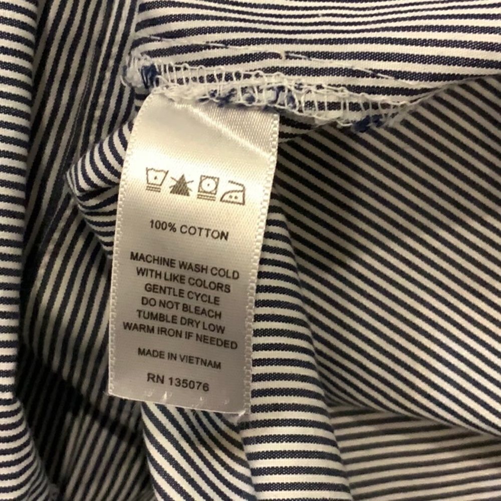 C. Wonder Striped Embroidered Blouse M - Picture 14 of 14